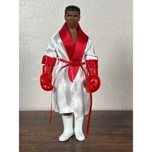 Muhammad Ali Boxing Action Figure 8 Inch Mego Style White Robe Red Gloves 1975